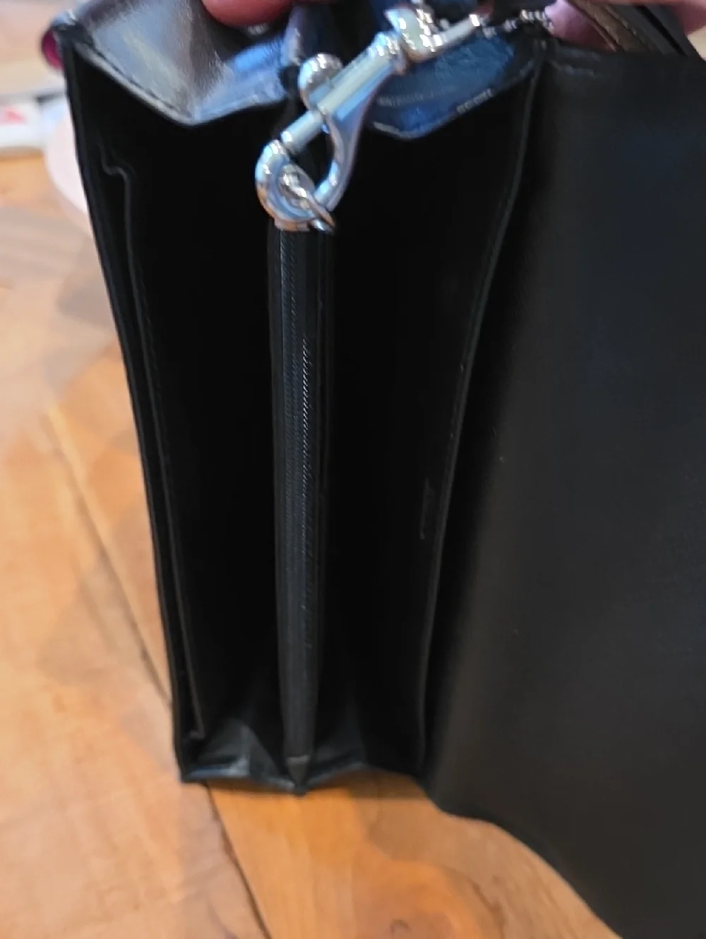 Coach black charlie wallet